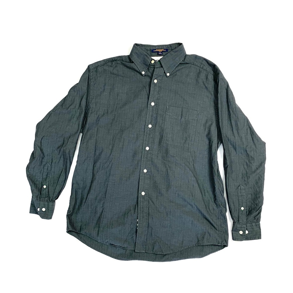 Vintage Tommy Hilfiger Dress Shirt Charcoal Gray